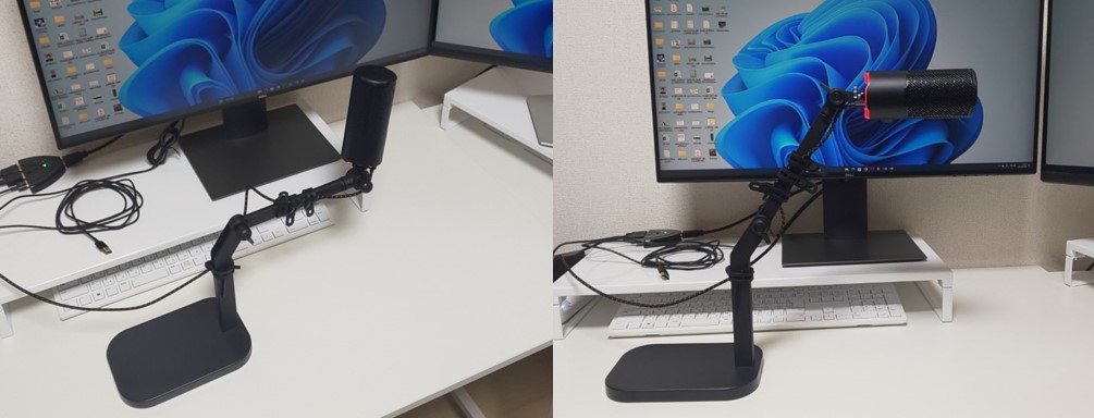 elgato wave desk standの使用画像